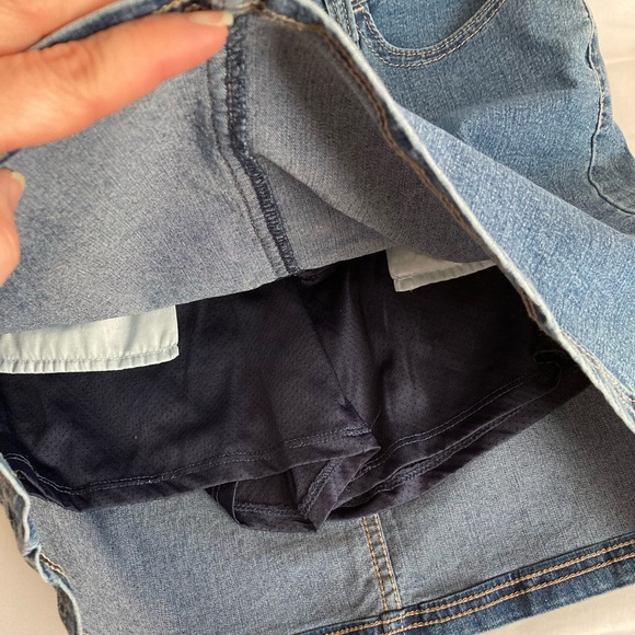 Blue A-Line Mini Skirt Casual - Picture 7 of 10